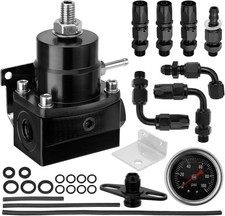 Adjustable Efi Fuel Pressure Regulator Kit With Bypass Return 0-100 Psi Gauge