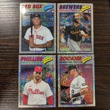 2026 Topps Heritage Rookies & Vets  Sparkle Chrome SP Cards (4)