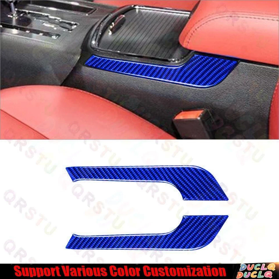 19 peças interior de fibra de carbono azul conjunto completo acabamento de capa para Dodge Charger 2011-2014 - Imagem 4 de 4