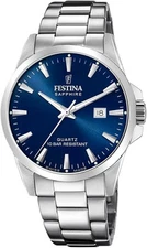 FESTINA F20024/3 Gents Stainless Steel Date Sapphire Crystal Swiss Made Watch
