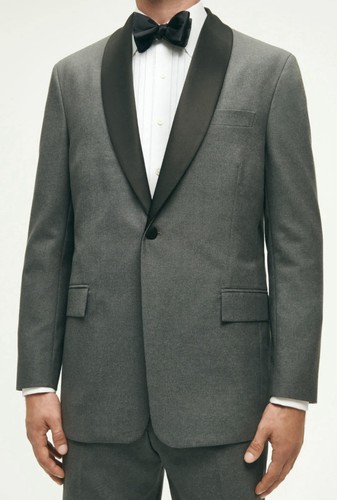 Brooks Brothers 46L 38x30 1818 Hopsack Wool Tuxedo Dinner Jacket + Pants Classic - Picture 15 of 15