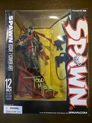Spawn Actionfigur 12 Zoll Todd Mcfarlane signiert Ausgabe 7 Cover Art Statue Toys
