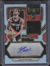 2023-24 Panini Select #RJ-RUP Rayan Rupert Rookie Jersey Autographs #/199