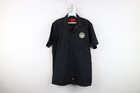 Vtg Dickies Mens Small Fat Heads Brewery Mechanic Workwear Button Shirt Black