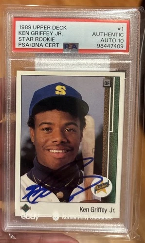 1989 Upper Deck #1 Ken Griffey Jr. Autographed PSA 10 Auto Rookie.