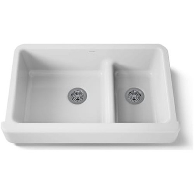 #ad New Kohler K 6426 0 Whitehaven 35 1 2 Self Trimming Farmhouse Double Basin Ena @ $1214.73