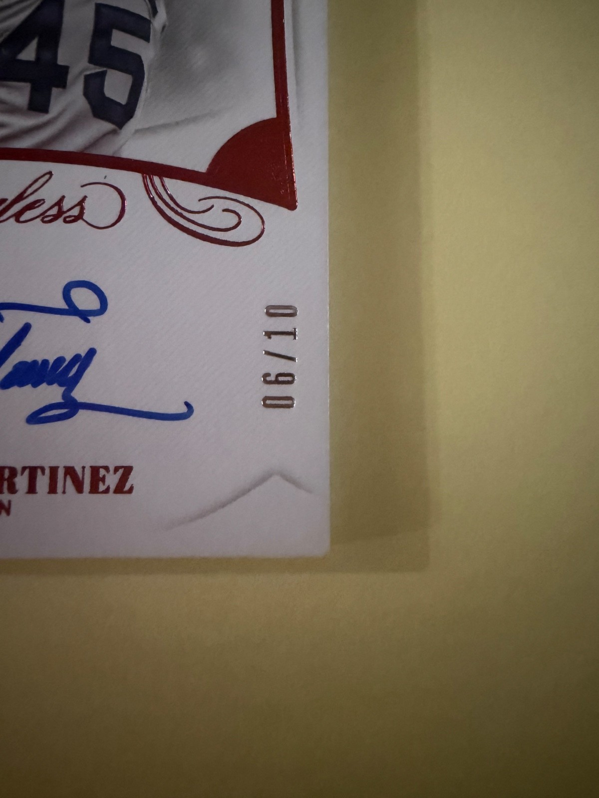 2020 Flawless Pedro Martinez on card auto /10 view 2