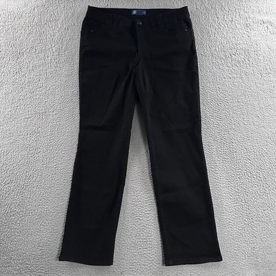 Democracy Womens Jeans Black Size 16 Ab Solution Straight Denim Cotton Blend