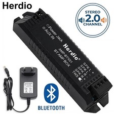 Herdio 2 Channels Home Power Amplifier Audio Bluetooth Aux Mini Amplifier for Ba