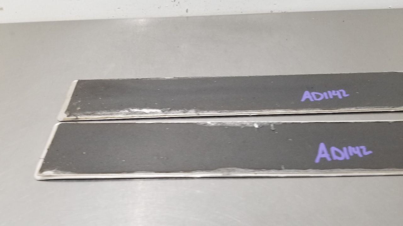 2004 LAMBORGHINI GALLARDO ROCKER PANEL DOOR SILL SCUFF PLATE TRIM SET PAIR BLACK