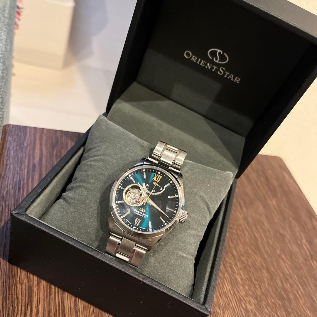Orient Star Automatic Skeleton Watch Men Black Gr… - image 1