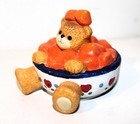 LUCY AND ME  Bear Bowl of SWEET POTATOES or YAMS Lucy Rigg FIGURINE Enesco 1994  — photo 1