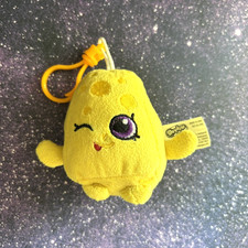 Llavero colgante de felpa Shopkins - Mini felpa de queso CHEE ZEE