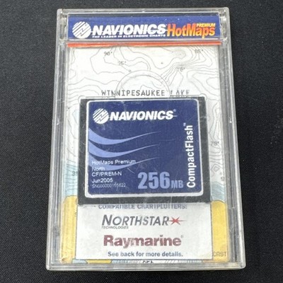 NEW Navionics Lake Maps Premium North CF/PREM-N June2005 256MB MN IA ND SD WI MI