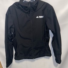  90 ADIDAS TERREX Hiking Multi RAIN Ready Primegreen Rain Jacket XS Black