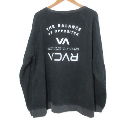 RVCA Big Silhouette Back Print Sweatshirt BC041004 Sweatshirt Langarm Logo