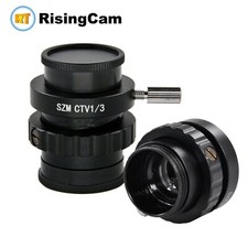 SZMCTV1/3 and 1/2 microscope C mount adapter for trinocular stereo microscope