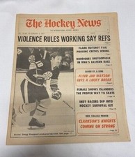 February 4, 1977  The Hockey News Weekly---Bruins Gregg Sheppard   VG