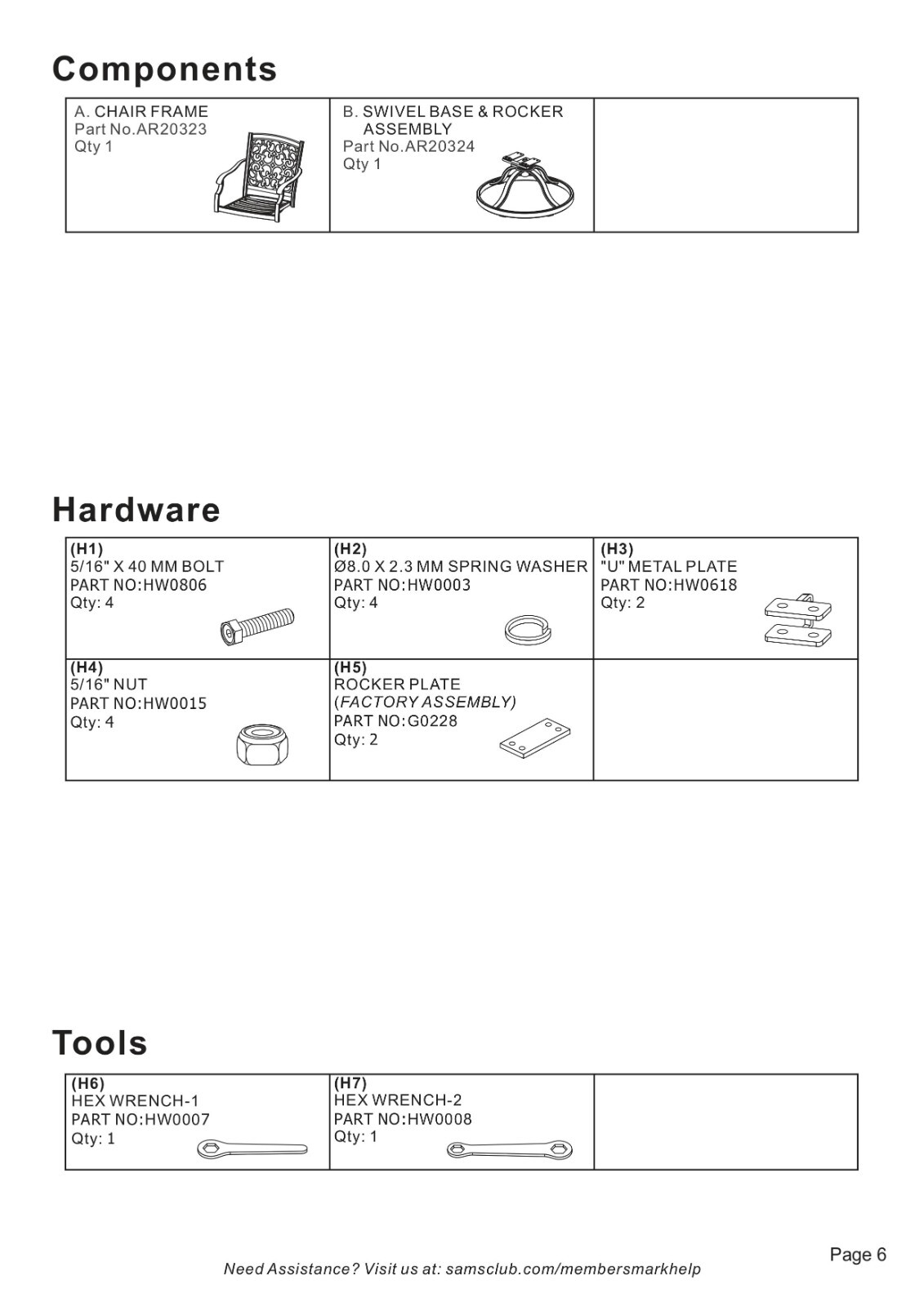 Member's Mark Hastings 8Piece Round Patio Dining Set with Sunbrella