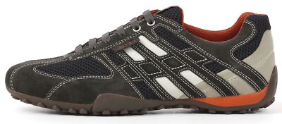 Geox Herren Halbschuh Schnürer ''U Snake K'' dk grey/offwhite