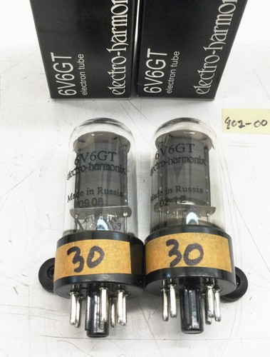 Pair of Electro-Harmonix 6V6 Tubes Tested and Matched (oo)