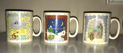 Gift item    ROYAL WORCESTER Spode PALISSY COFFEE MUG  NIGHT TIME