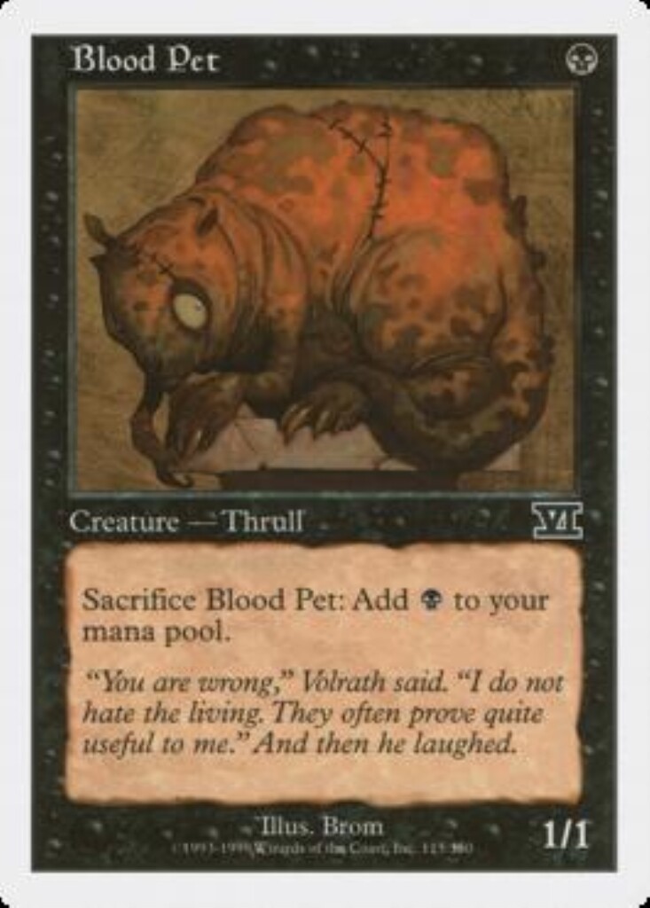 MTG 1x Blood Pet Classic Sixth Edition Magic the Gathering | eBay