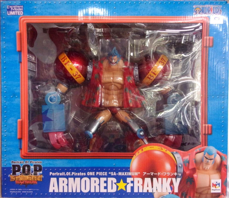 Excellent Model P.O.P One Piece SA?MAXIMUM Armored Franky Figure MegaHouse F/S