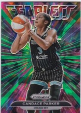 2022 PANINI WNBA PRIZM GREEN CRACKED ICE PRIZM #15 "FEARLESS" CANDACE PARKER