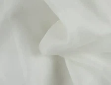 OFF WHITE 100% Silk Organza Fabric 48” Width Sold by the yard