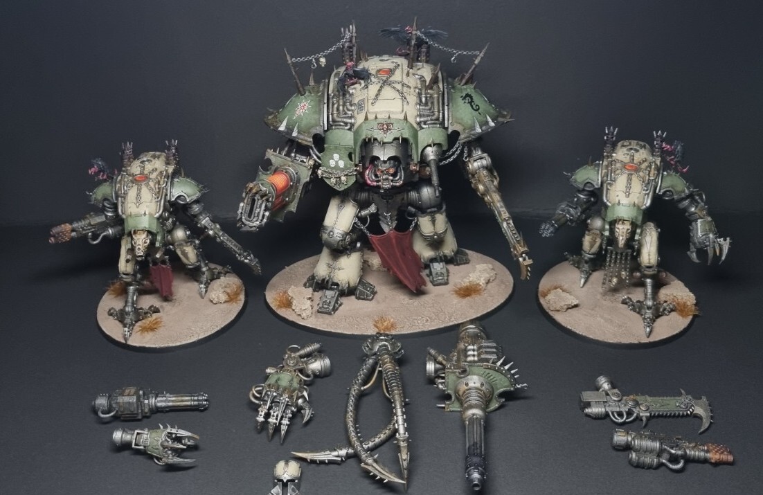 ★塗装済み美品★ ウォーハンマーWarhammer Chaos Knight カオスナイト デセクレイター、カオスナイト、ウォーハンマー 40000