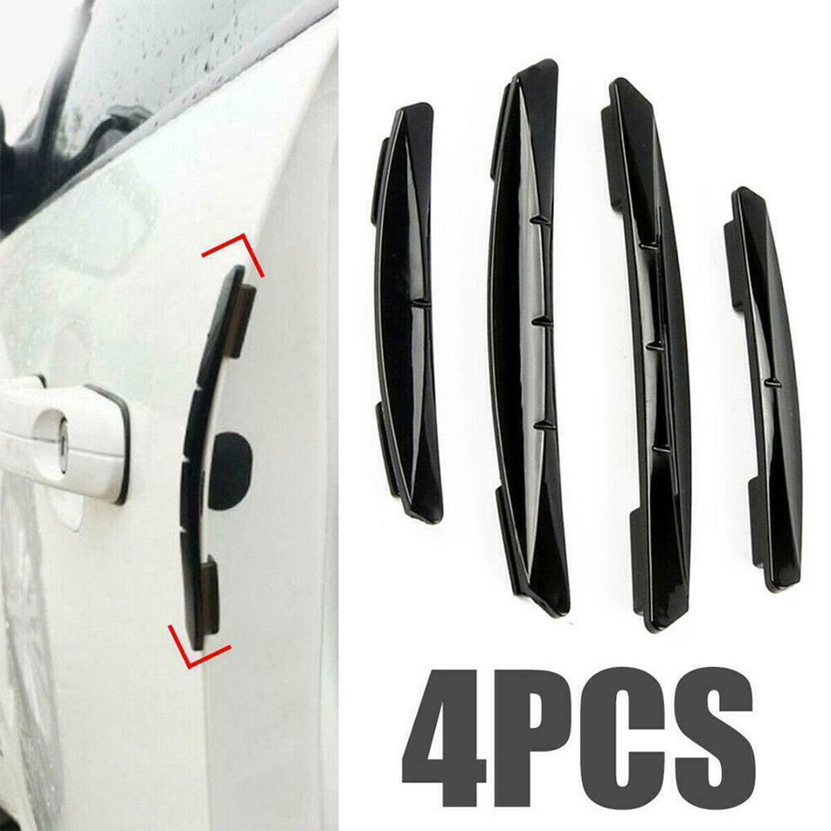 4-Piece Car Door Edge Protector Anti-Scratch Guard Strips