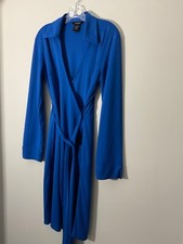 Express Blue Wrap Dress Long Sleeve Career Cocktail Party Size 9/10