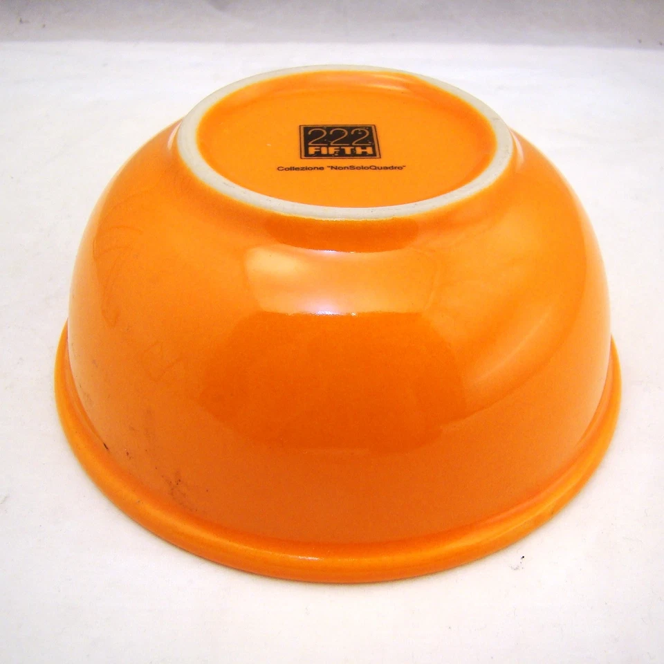 222 Fifth Pts Nonsoloquadro Orange Schale 12.7cm x 10.2cm Ausgezeichneter - Bild 3 von 4