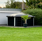 Aufblasbare Poolabdeckung Poolplane achteckig aus LKW-Plane 650 g/m²