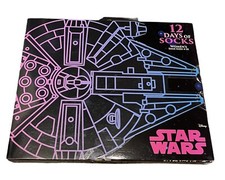Women's Star Wars 12 Days Of Socks Christmas Advent Calendar Shoe Sizes:4-10