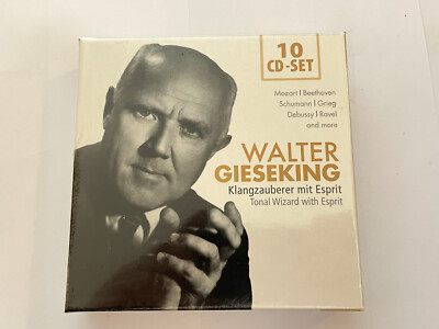 Walter Gieseking : Tonal Wizard With Esprit (10 x CD Box Set) NEW & SEALED
