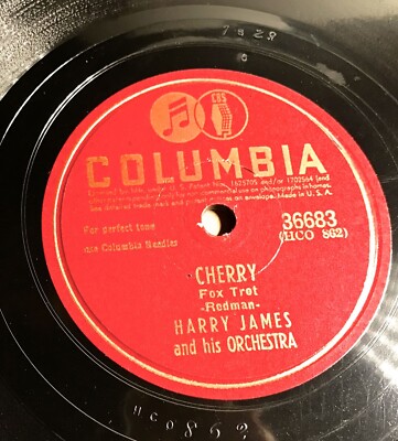 HARRY JAMES and his Orchestra on 1943 Columbia 36683 - Cherry / Jump Town