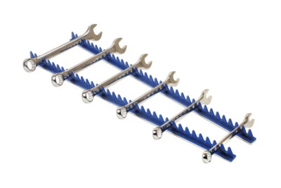 Offer! Tools 600mm Long Blue Sharks Teeth Spanner Wrench Holds 35 Wrench Holder