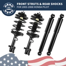 4PCS Front Struts & Rear Shocks Absorbers For 03-08 Honda Pilot 01-02 Acura MDX