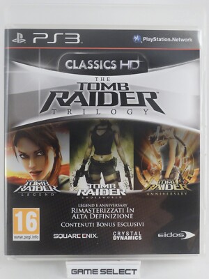 THE Tomb Raider Trilogy Classics HD Sony PS3 PlayStation 3 PAL Complete