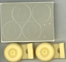 AML Models 1/72 HANDLEY PAGE HALIFAX RESIN WHEELS & PAINT MASK