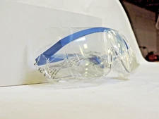 Radians GX0210ID GALAXY Safety Glass, Clear Lens, Blue Frame, 10/box