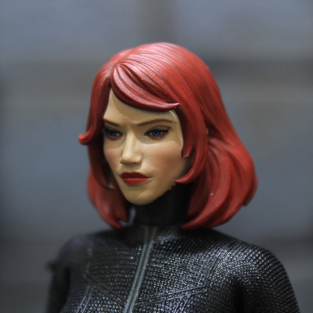 1/12 Custom Marvel Universe Romanova Black Widow Head Sculpt | eBay