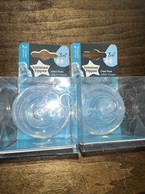 Tommee Tippee Med Flow Advanced Anti-Colic Nipples 3m+ 2packs Of 2