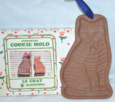 Vintage Hartstone Keksform Cat Le Chat 1982 Tabby Cat 6,75 Zoll