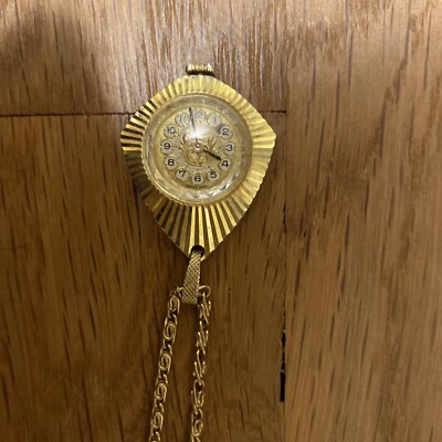 Gold Pendant Watches 14k Yellow Gold Nivada Watch