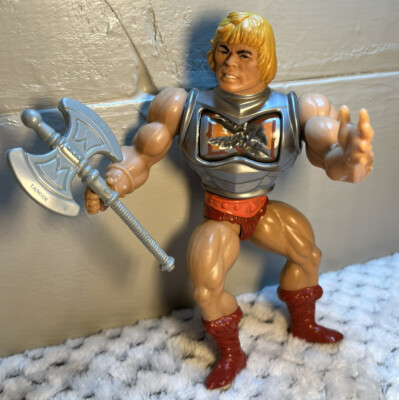 Masters of the Universe Battle He-Man Action Figure Complete 1983!! w/Battle Ax