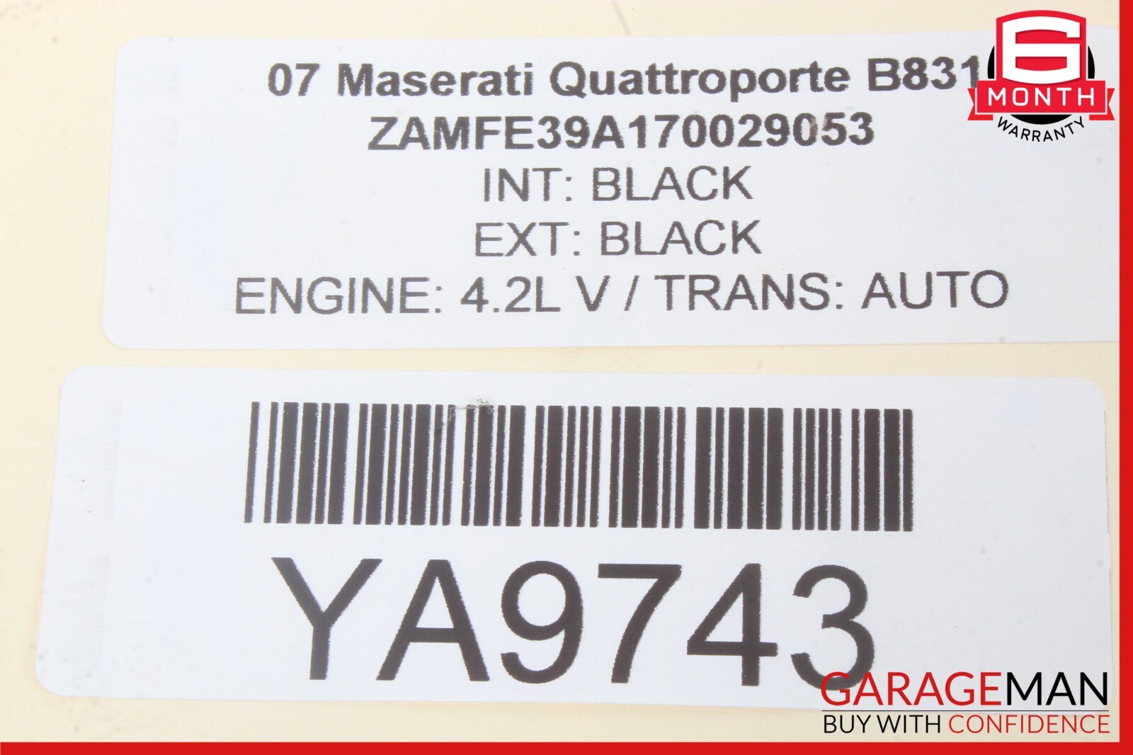 07-11 Maserati Quattroporte M139 Rear Left & Right Shock Strut Absorber Set of 2