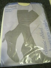 RARE VTG TROUSER Socks ENCHANTRESS Cream Classic Ribbed 921029 SEALED Hosiery